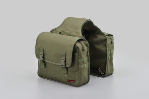 HenlyBegins saddlebag "double" 2x 10 liter khaki