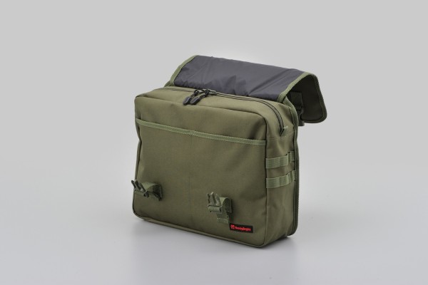 HenlyBegins saddlebag "double" 2x 10 liter khaki