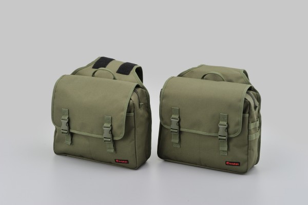 HenlyBegins zwei Satteltaschen 2x 10 Liter khaki