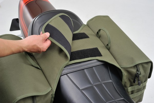 HenlyBegins zwei Satteltaschen 2x 15 Liter khaki