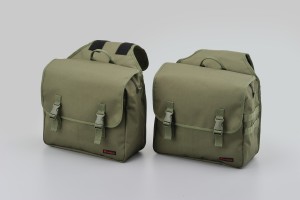 HenlyBegins saddlebag "double" 2x 15 liter khaki 2