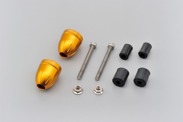 "BULLET" Lenkergewichte Set Aluminium CNC gold eloxiert 14-19mm