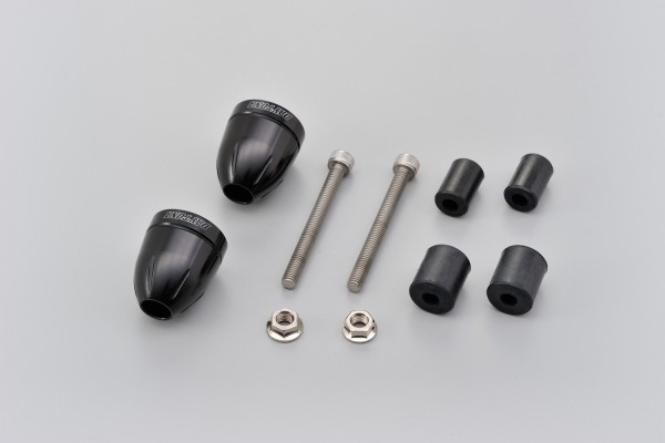 "BULLET" Lenkergewichte Set Aluminium CNC schwarz eloxiert 14-19mm