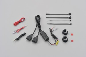 Power supply 2x USB for motorcycle handlebar