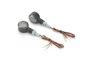 "D-LIGHT SOL-W" LED Blinker Paar integr. Rücklicht Bremslicht schwarz smoke