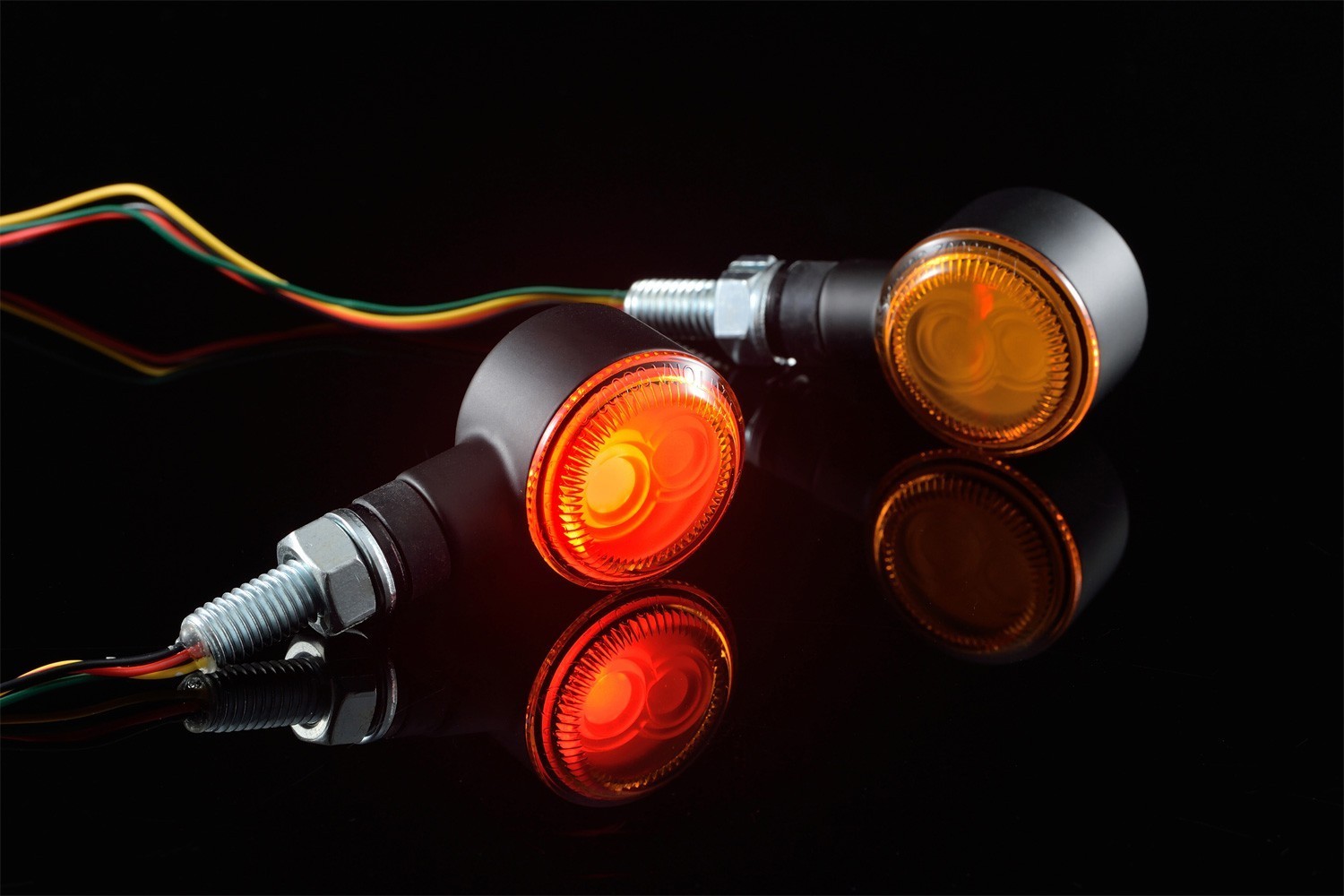 D-LIGHT SOL-W 3in1 LED Blinker Paar integr. Rücklicht Bremslicht schwarz  orange - Daytona Europe