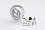 "CAPSULE120" 120mm 4 1/2" LED Hauptscheinwerfer chrom Montage unten