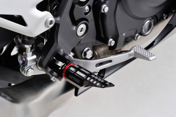 Step for rider "TKM" aluminium dual-anodized f. KAWASAKI Ninja 250 400