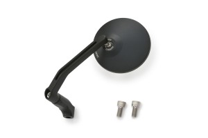 "D-MIRROR-3" Aluminium mirror black ROUND excentric