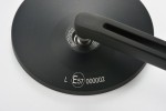 "D-MIRROR-3" Aluminium mirror black ROUND excentric