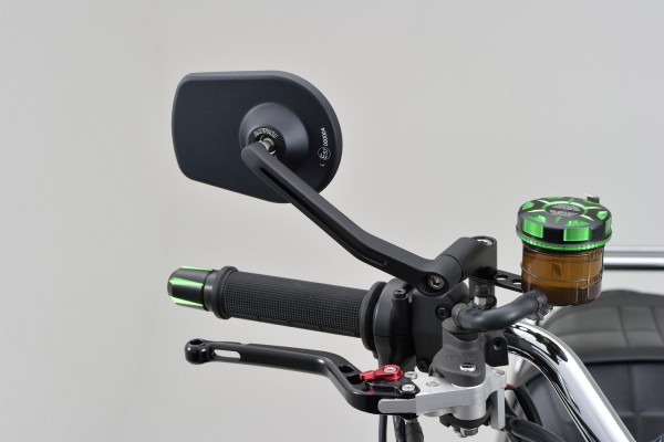 "D-MIRROR" Aluminium mirror black 6-edged