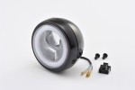 "CAPSULE120" 120mm 4 1/2" LED Headlight black side mount "CAPSULE120" 120mm 4 1/2" LED Headlight black side mount