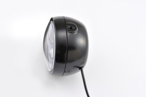 "CAPSULE120" 120mm 4 1/2" LED Headlight black side mount 2