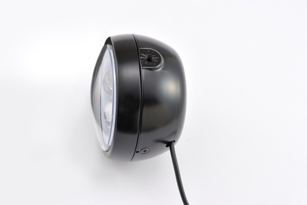 "CAPSULE120" 120mm 4 1/2" LED Headlight black side mount