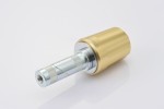 "REVOLVER" Heavy-weight handlebar ends CNC gold anodized 17-19mm M8