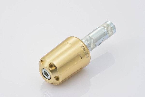 "REVOLVER" Heavy-weight handlebar ends CNC gold...