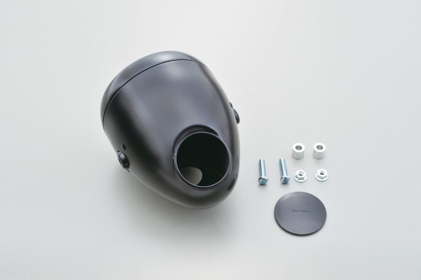 "VINTAGE" Headlight 5 3/4" Black & Black