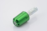 "REVOLVER" Heavy-weight handlebar ends CNC green anodized 17-19mm M8