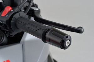 "REVOLVER" Heavy-weight handlebar ends CNC black anodized... 2