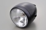 "VINTAGE" Headlight 5 3/4" Black & Black