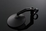 "D-MIRROR" Aluminium bar end mirror black round excentric "D-MIRROR" Aluminium bar end mirror black round excentric