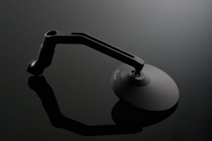 "D-MIRROR-3" Aluminium mirror black ROUND excentric 2