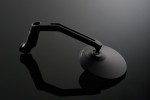 "D-MIRROR-3" Aluminium mirror black ROUND excentric