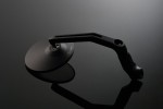 "D-MIRROR-3" Aluminium mirror black ROUND excentric