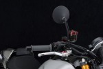"D-MIRROR-3" Aluminium mirror black ROUND excentric