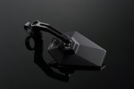"D-MIRROR-4" Aluminium bar end mirror black HEXAGON