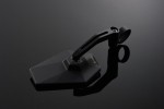 "D-MIRROR-4" Aluminium bar end mirror black HEXAGON