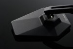 "D-MIRROR-4" Aluminium bar end mirror black HEXAGON