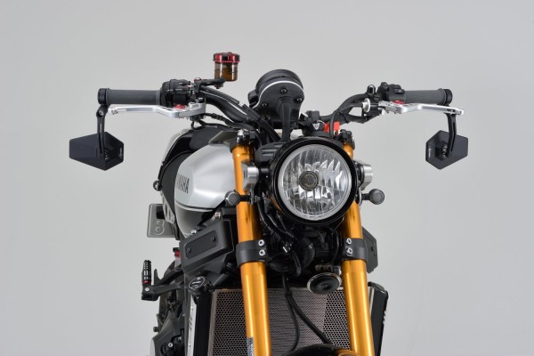 "D-MIRROR-4" Aluminium bar end mirror black...