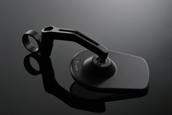 "D-MIRROR-5" Aluminium bar end mirror black PAN