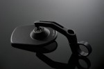 "D-MIRROR-5" Aluminium bar end mirror black PAN