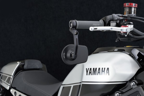 "D-MIRROR-5" Aluminium bar end mirror black PAN