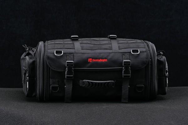 HenlyBegins Satteltasche 33-42 Liter schwarz...