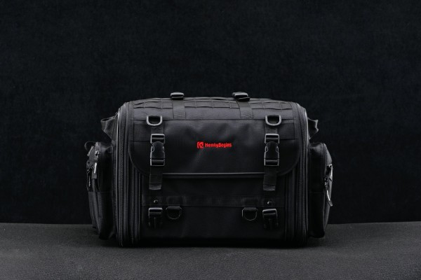 HenlyBegins Satteltasche 44-60 Liter schwarz...