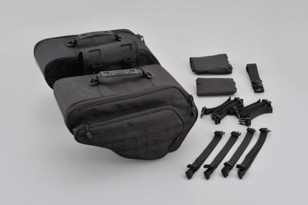 HenlyBegins saddlebag "double" 2x 16 liter black
