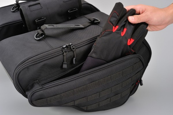 HenlyBegins saddlebag "double" 2x 16 liter black