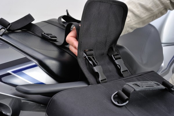 HenlyBegins saddlebag "double" 2x 16 liter black