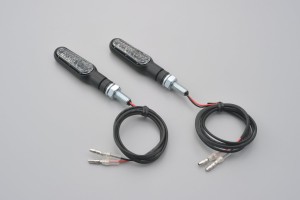 "D-LIGHT" LED indicators pair black smoke