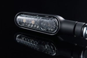 "D-LIGHT" LED indicators pair black smoke 2