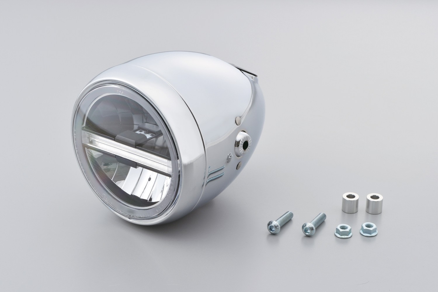 6,5-Zoll-Motorrad-LED-Scheinwerfer Retro rund 12 V 26 W 6500 K  LED-Scheinwerfer mit Halterungssatz, modifizierte Teile