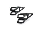Headlight Bracket Alu CNC black short type 35
