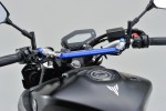 Handlebar brace bar alloy blue anodized 250 mm