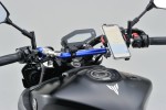 Handlebar brace bar alloy blue anodized 250 mm