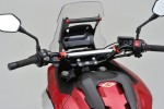 Handlebar brace bar alloy silver anodized 250 mm