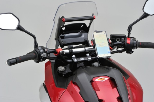 Handlebar brace bar alloy silver anodized 250 mm