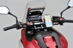 Handlebar brace bar alloy silver anodized 250 mm